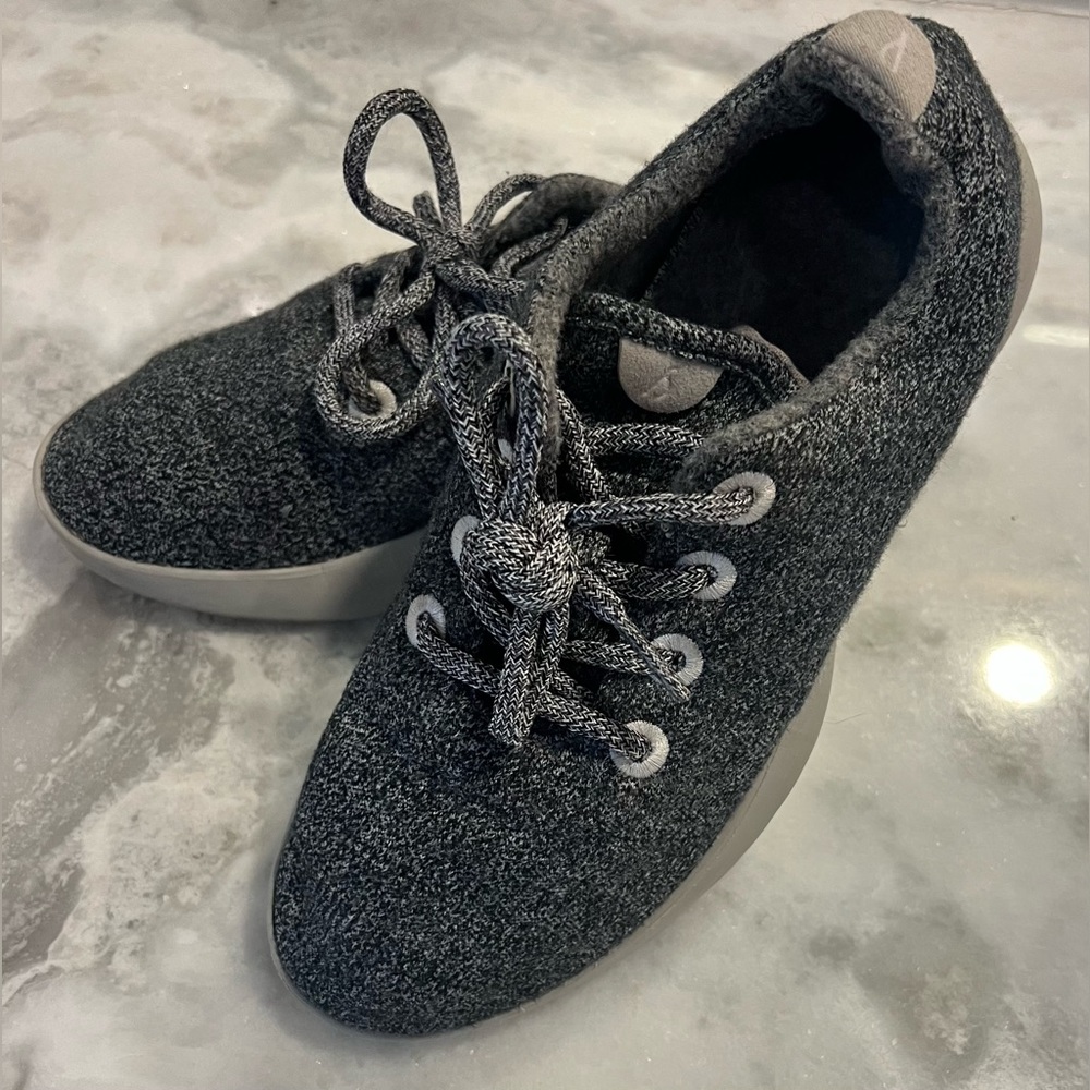 Allbirds Wool Runners Natural Grey - womens size 8